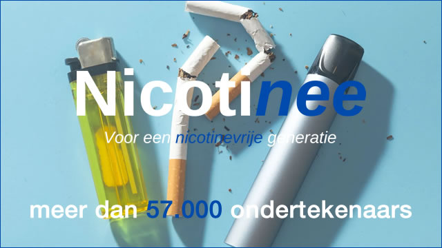 meer dan 57000 ondertekenaars voor nicotinee