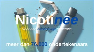 meer dan 76000 ondertekenaars voor nicotinee